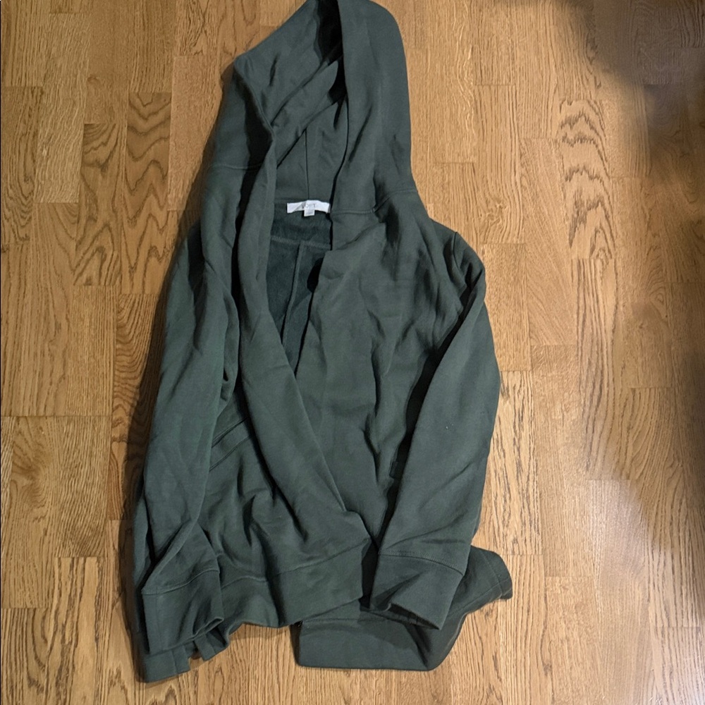 LOFT Olive Hooded Sweatshirt